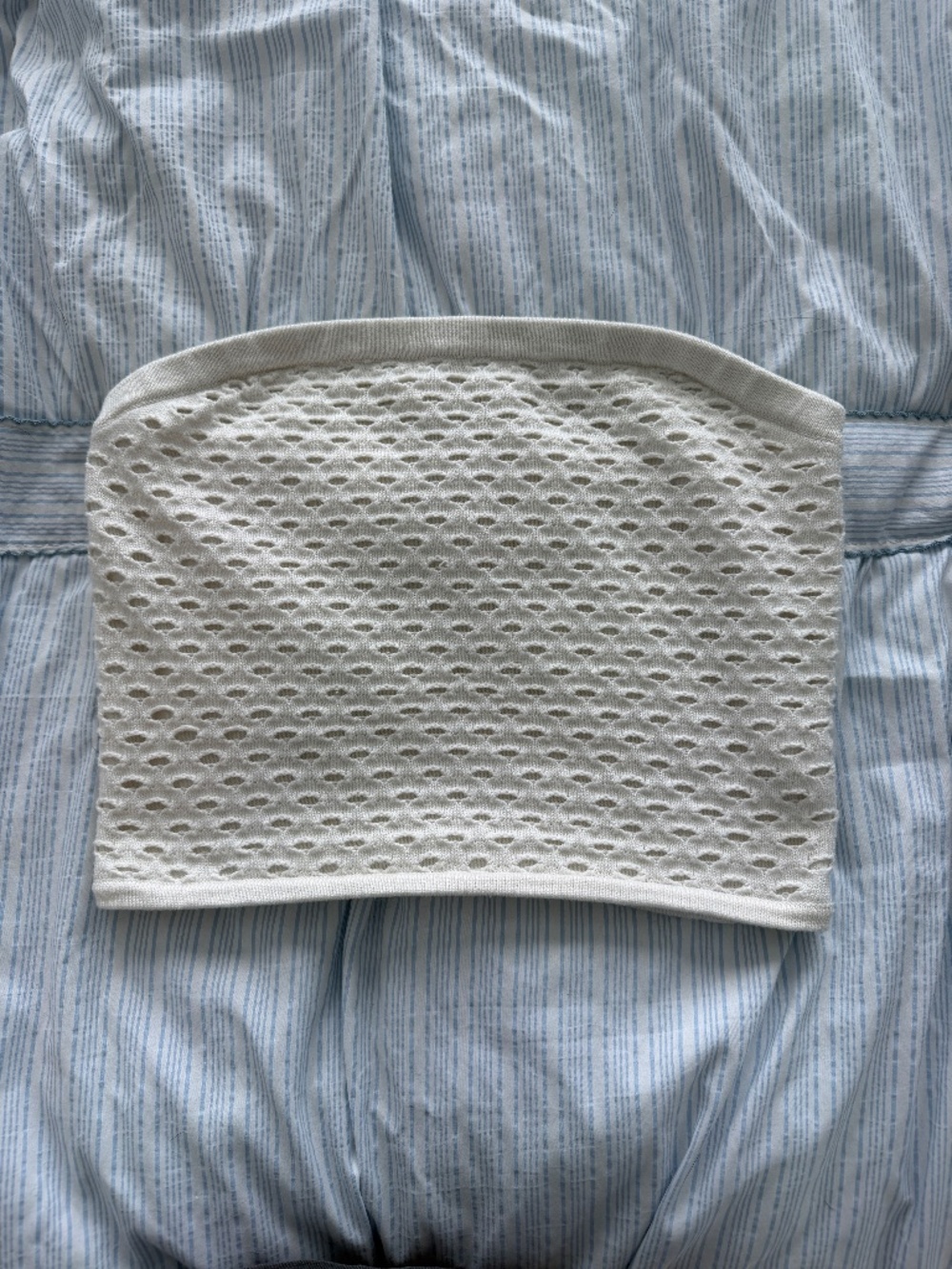 Aerie White Eyelet Crochet Knit Tube Top 🤍